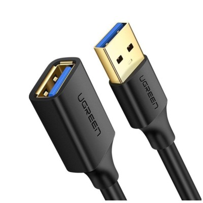 Кабель UGREEN US129 USB 3.0 Extension Male Cable 1.5m (30126) Black