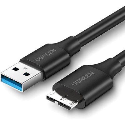 Кабель UGREEN US130 USB 3.0 A Male to Micro USB 3.0 Male Cable 0.5m (10840) Black
