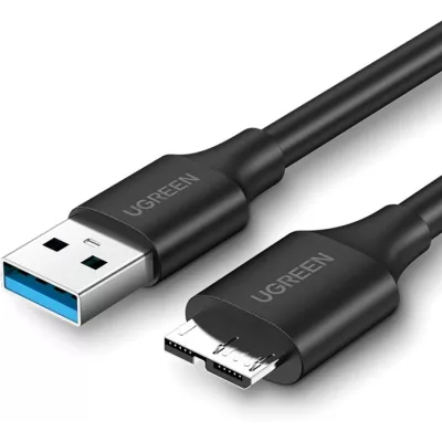 Кабель UGREEN US130 USB 3.0 A Male To Micro USB 3.0 Male Cable 1m (10841) Black