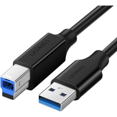 Кабель UGREEN US210 USB 3.0 AM To BM Print Cable 2m (10372) Black
