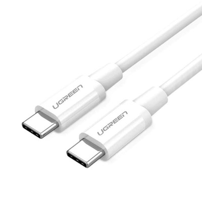 Кабель UGREEN US264 USB Type-C To USB Type-C 60W ABS Cover 3A 2m White (60520)