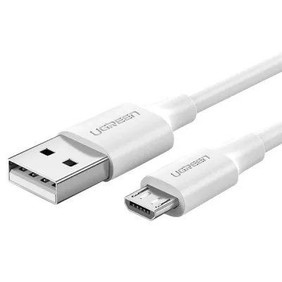 Кабель UGREEN US289 USB 2.0 To Micro Cable Nickel Plating 2A 1.5m White (60142)