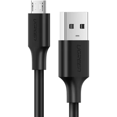 Кабель UGREEN US289 USB 2.0 To Micro Cable Nickel Plating 2A 1m Black (60136)