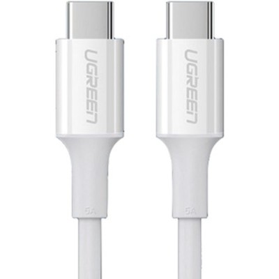 Кабель UGREEN US300 Charging Cable 100W USB Type-C To USB Type-C 5A 1.5m (80370) White