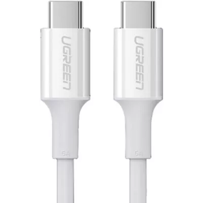 Кабель UGREEN US300 Charging Cable 100W USB Type-C To USB Type-C 5A 1.5m (80370) White