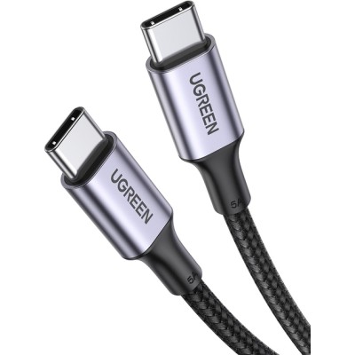 Кабель UGREEN US316 USB Type-C To USB Type-C Cable Aluminum Case With Braided 1.5m Black (70428) Кабель UGREEN US316 USB Type-C To USB Type-C Cable Aluminum Case With Braided 1.5m Black (70428)