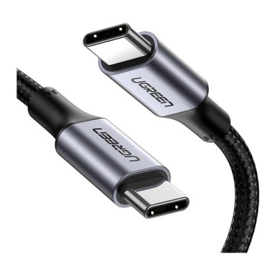 Кабель UGREEN US316 USB Type-C To USB Type-C Cable Aluminum Case With Braided 2m Black (70429)