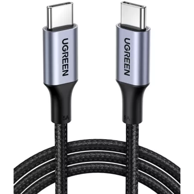 Кабель UGREEN US316 USB Type-C To USB Type-C Cable Aluminum Case With Braided 3m Black (90120)