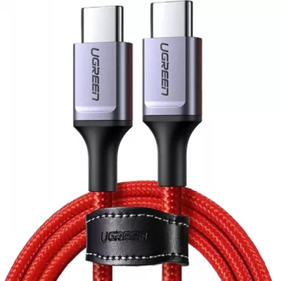 Кабель UGREEN US505 USB 2.0 To Type-C 6A Aluminium Alloy Cable 1m Red (20527)