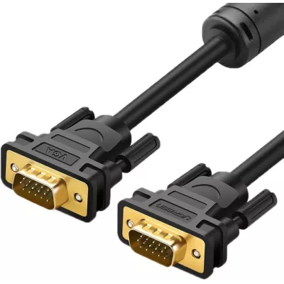 Кабель UGREEN VG101 VGA Male to Male Cable 2m (11646) Black