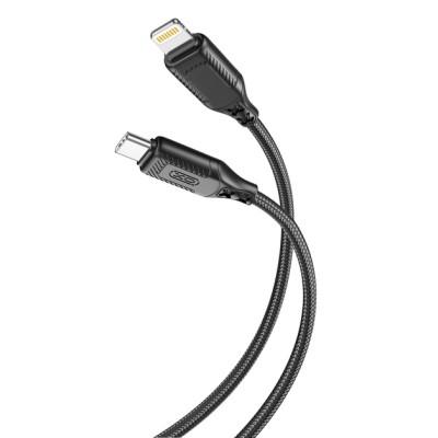 кабель XO NBQ236A Braided Type-C to Lightning - 27W - 1m (Чорний)