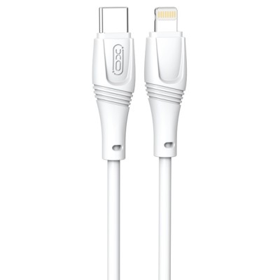 кабель XO NBQ239A Zeus Series High Elastic Type-C to Lightning - 27W - 1m (Білий)