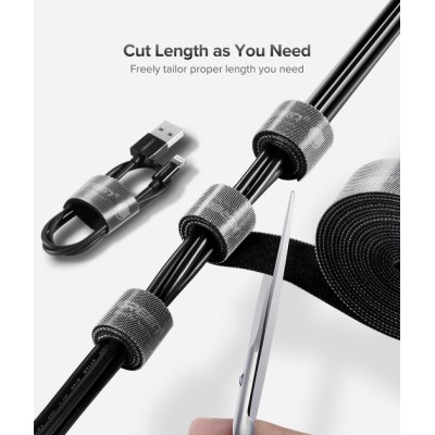 Кабельний Органайзер UGREEN LP124 20mm Cable Tie Band 5m Black (40356)