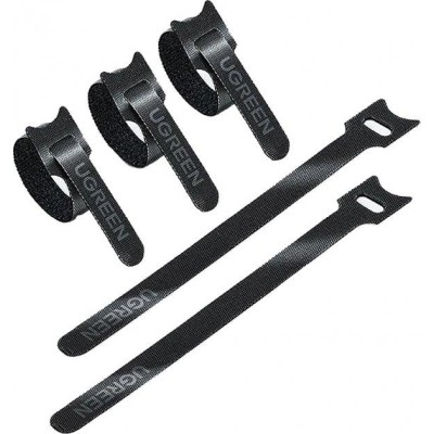 Кабельний Органайзер UGREEN LP401 Cable Winder 20-Pack Black (20245P20)