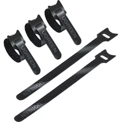 Кабельний Органайзер UGREEN LP401 Cable Winder 20-Pack Black (20245P20)