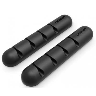 Органайзер Кабелів UGREEN LP114 Cable Organizer (2 Pack) Black (30762)