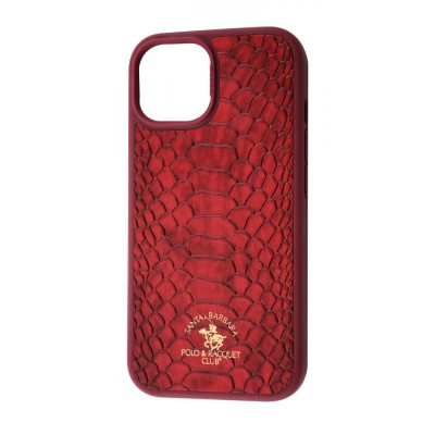 Чохол POLO Knight (Leather) iPhone 15 dark red