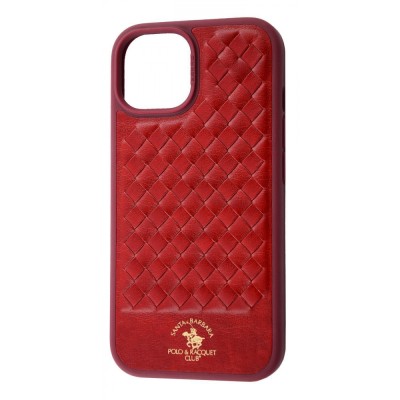 Чохол POLO Ravel (Leather) iPhone 15 dark red