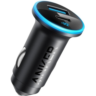авто зарядка ANKER PowerDrive 323 – 30W PD + 22.5W USB-A (Чорний)