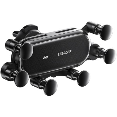 Автомобільний тримач Essager Vios Gravity Car Mount Phone Holder (EZJZL-WC01) Black Автомобільний тримач Essager Vios Gravity Car Mount Phone Holder (EZJZL-WC01) Black