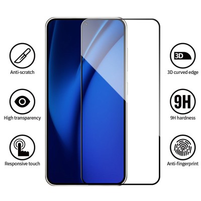 Захисне 2.5D скло Blueo Full Cover HD для Samsung Galaxy S25 Чорний