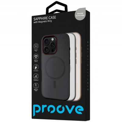 Чохол Proove Sapphire Case with Magnetic Ring iPhone 16 Pro Max natural titanium (PCSAIP16PM27)