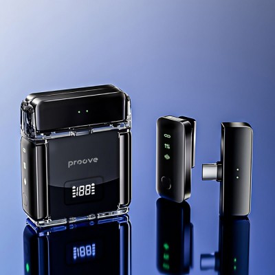 Бездротовий петличний мікрофон Proove Live (PLWM00012101) Black