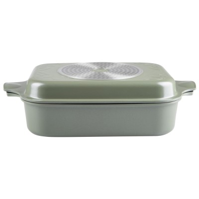 Гусятница RINGEL Zitrone Olive сковорода Ростер 34x24x13.5 см (6+3л) з кришкою (RG-2108-34/OL) Гусятница RINGEL Zitrone Olive сковорода Ростер 34x24x13.5 см (6+3л) з кришкою (RG-2108-34/OL)