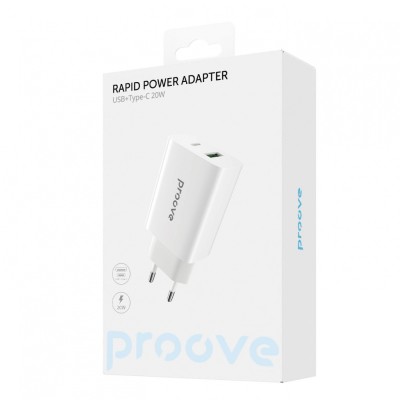 Зарядний Пристрій Proove Rapid 20W (Type-C) (WCRP20110002) White