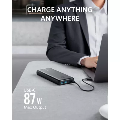 Купити зовн. акум. ANKER PowerCore III Elite 25600 mAh 87W (Чорний)