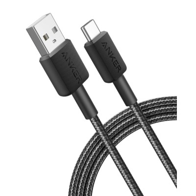 кабель ANKER 322 USB-A to USB-C - 1.8m Nylon (Чорний)