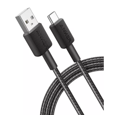 кабель ANKER 322 USB-A to USB-C - 1.8m Nylon (Чорний)