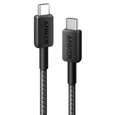 кабель ANKER 322 USB-C to USB-C - 1.8m Nylon (Чорний)