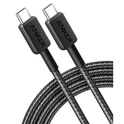 кабель ANKER 322 USB-C to USB-C - 1.8m Nylon (Чорний)
