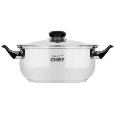Каструля BRAVO CHEF 18 см (1.6 л) з бакелітовими ручками (BC-2002-18)