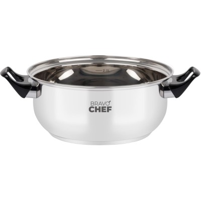 Каструля BRAVO CHEF 20 см (2.3 л) з бакелітовими ручками (BC-2002-20)