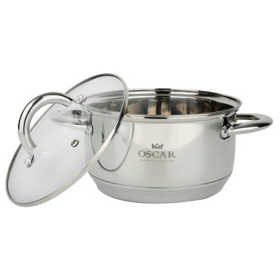 Каструля OSCAR CHEF 22 см (4.6 л) з кришкою (OSR-2000-22/n) Каструля OSCAR CHEF 22 см (4.6 л) з кришкою (OSR-2000-22/n)