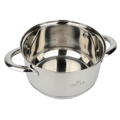 Каструля OSCAR CHEF 22 см (4.6 л) з кришкою (OSR-2000-22/n) Каструля OSCAR CHEF 22 см (4.6 л) з кришкою (OSR-2000-22/n)