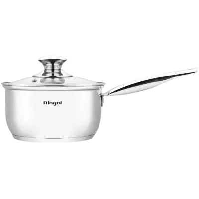 Ківш RINGEL Grey line 16 см (1.6л) з кришкою нерж (RG-4019-16)