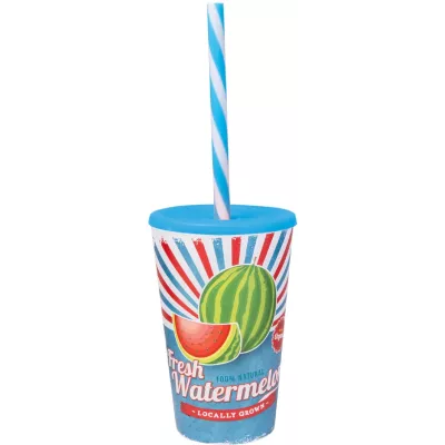 контейнер пл. HEREVIN СТАКАН З/ТР Fresh Watermelon плоск. кршк. 0.65 л пл. (161948-029)