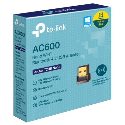 мереж.акт TP-Link Archer T2UB nano AC600 BT 4.2 USB2.0 мереж.акт TP-Link Archer T2UB nano AC600 BT 4.2 USB2.0