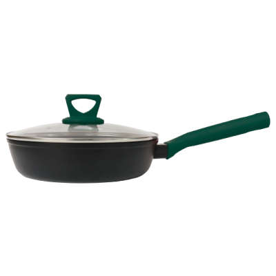 Сковорода RINGEL Herbal глибока 24 см з/кришкою (RG-1101-24/h/L)
