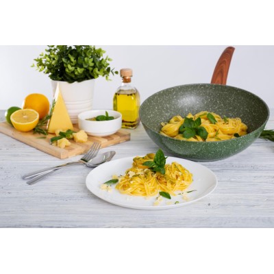 Сковорода RINGEL Pesto ВОК 28 см б/кришки (RG-1137-28 w) Сковорода RINGEL Pesto ВОК 28 см б/кришки (RG-1137-28 w)