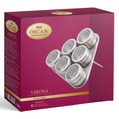 Спецівниця OSCAR VERONA Набір 7 пр для спецій на магнітах (OSR-5002/7)