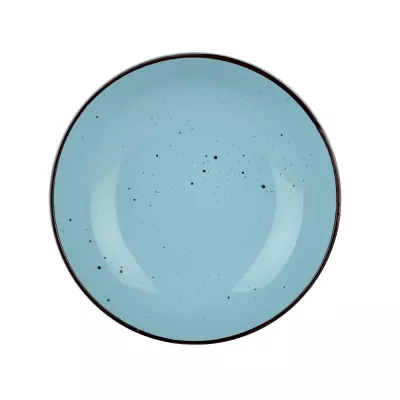 Тарілка Limited Edition TERRA 20 см /суп./ блакитна (YF6002-5)