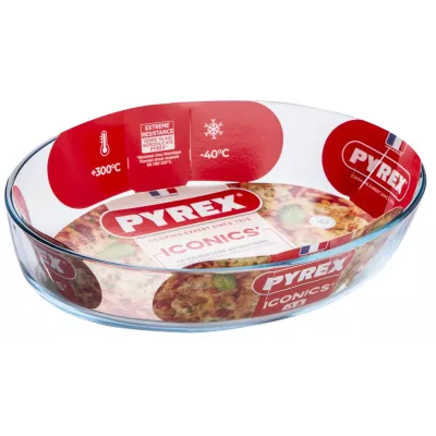 Форма с/к PYREX ESSENTIALS склянна овал. 30х21х6см (2,2л) (345B000/8044)