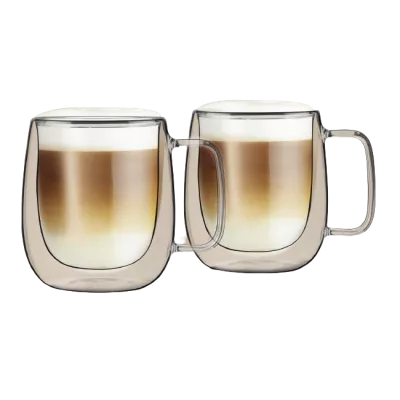 Чашка RINGEL Guten Morgen подвійна стінка /набір /2*400 мл в уп. (RG-0002/2*400 s)