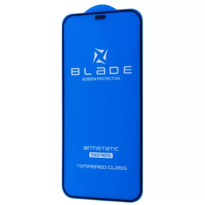 Захисне скло iPhone 12/12 Pro BLADE ANTISTATIC Series Full Glue black