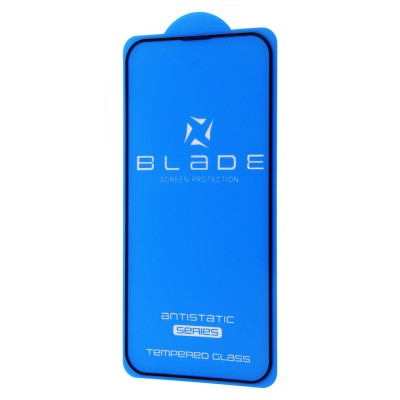 Захисне скло iPhone 13/13 Pro/14/16e BLADE ANTISTATIC Series Full Glue black