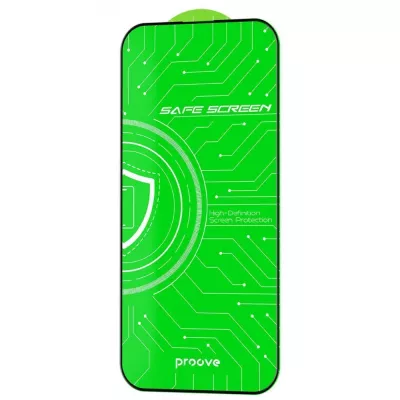 Захисне скло iPhone 15 Pro Max Proove Safe Screen (PGPSSI15PM01) black